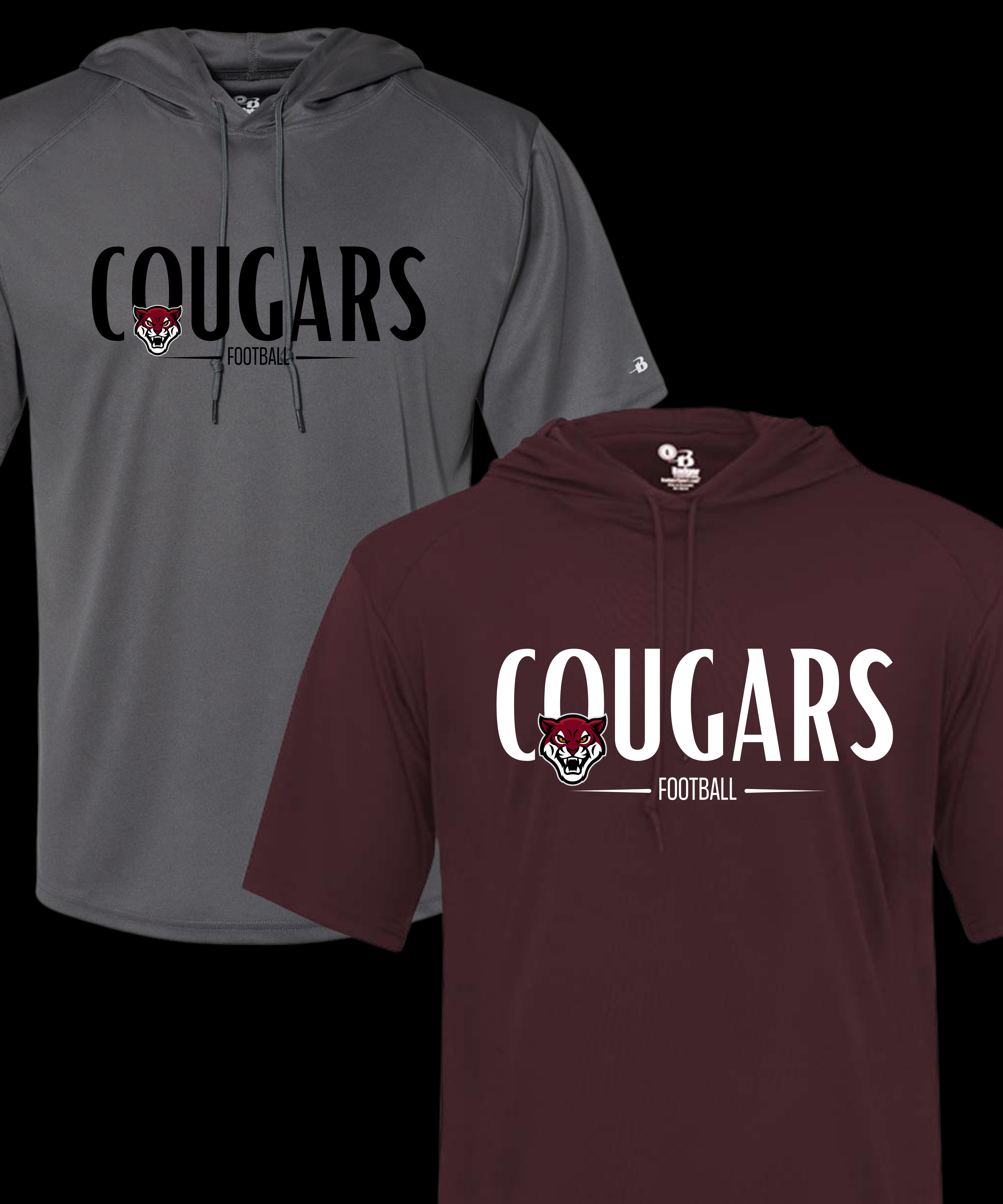 Adult Cougar Performance Hoodie Tee
