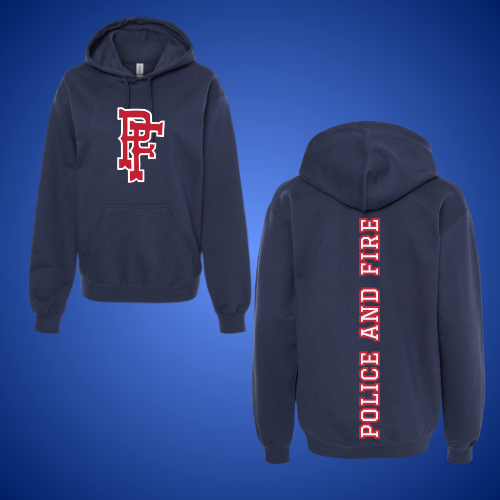 Police & Fire Hoodie – Vertical Statement