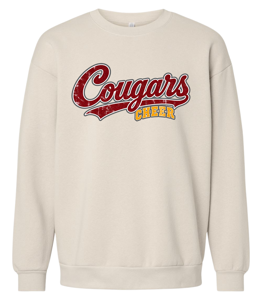 MMC Cougars Cheer Crewneck Sweatshirt