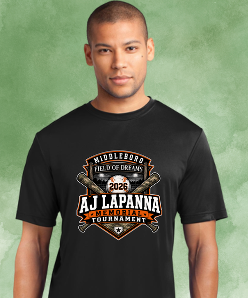 AJ LaPanna Memorial Tournament 2026 – Front & Back Tournament Tee